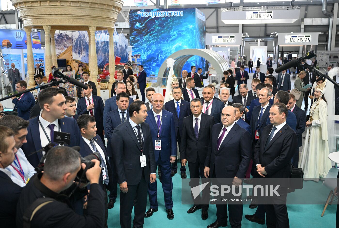 Russia Mishustin Innoprom Trade Fair