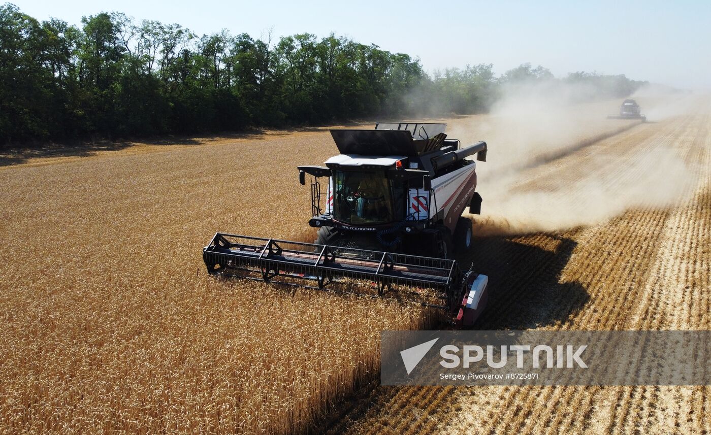 Russia Agriculture Wheat Harvesting