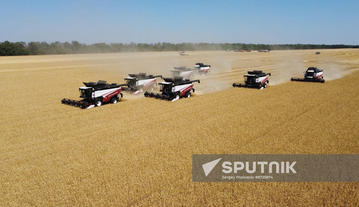 Russia Agriculture Wheat Harvesting