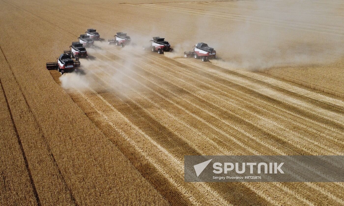 Russia Agriculture Wheat Harvesting