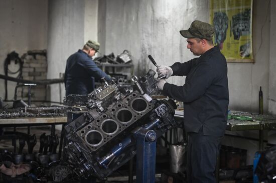 Russia Ukraine Military Operation Repair Unit