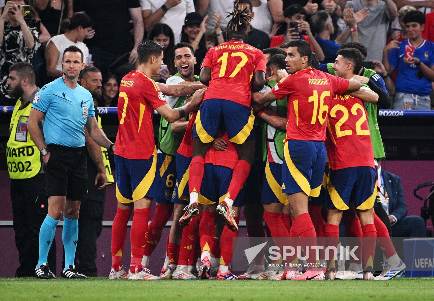 Russia Soccer Euro 2024 Spain - France