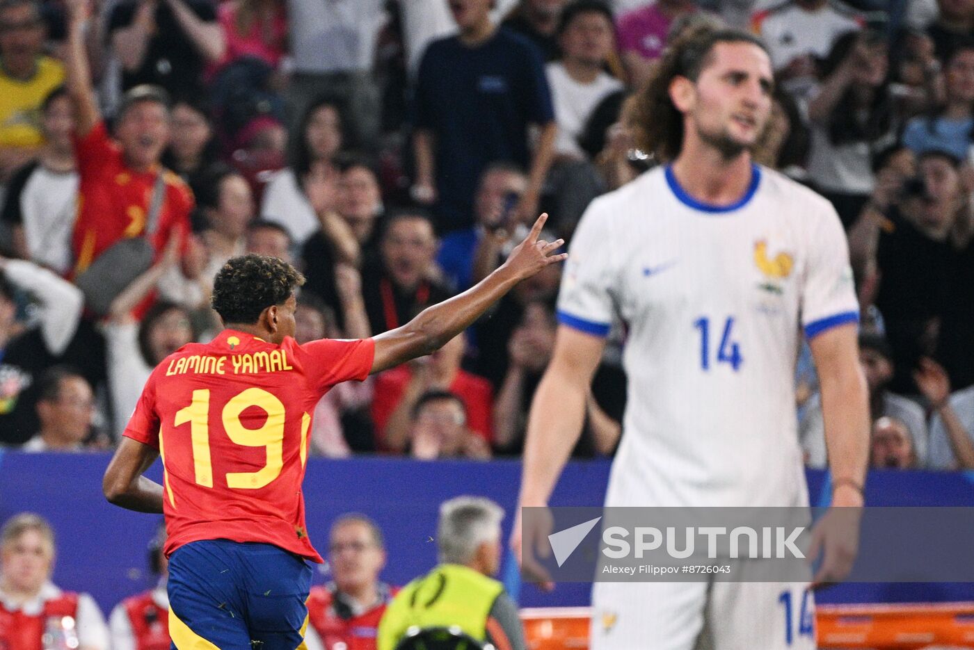 Russia Soccer Euro 2024 Spain - France