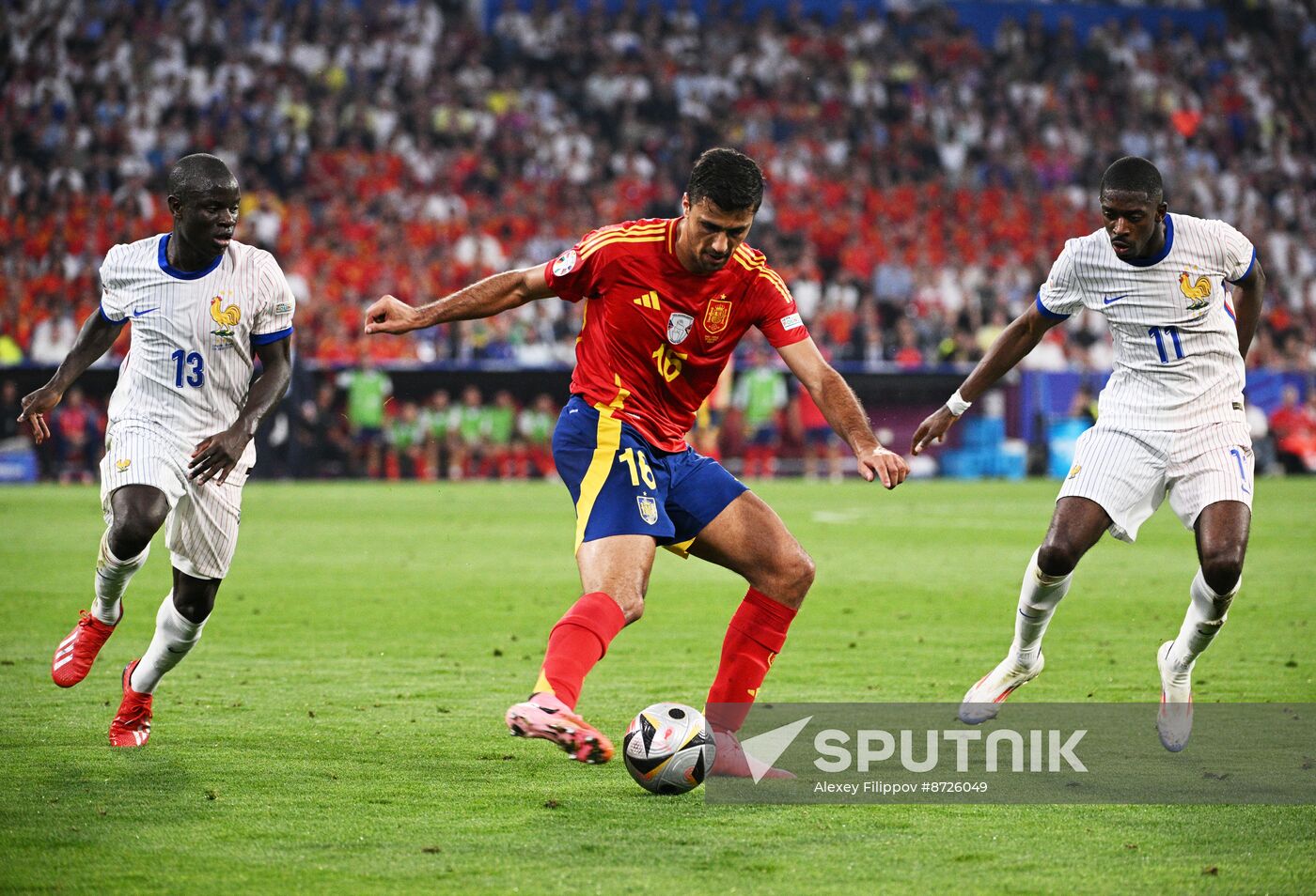 Russia Soccer Euro 2024 Spain - France