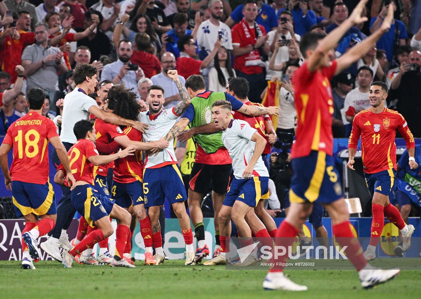 Russia Soccer Euro 2024 Spain - France