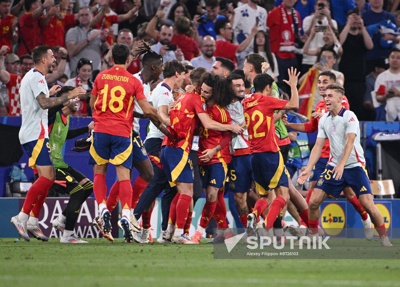 Russia Soccer Euro 2024 Spain - France