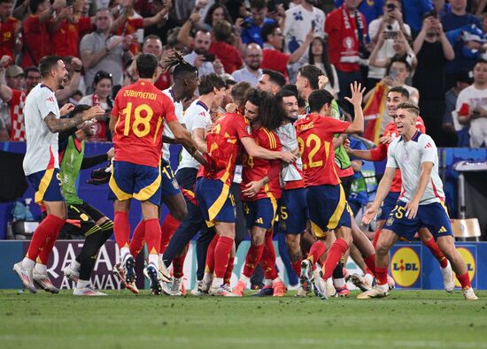 Russia Soccer Euro 2024 Spain - France