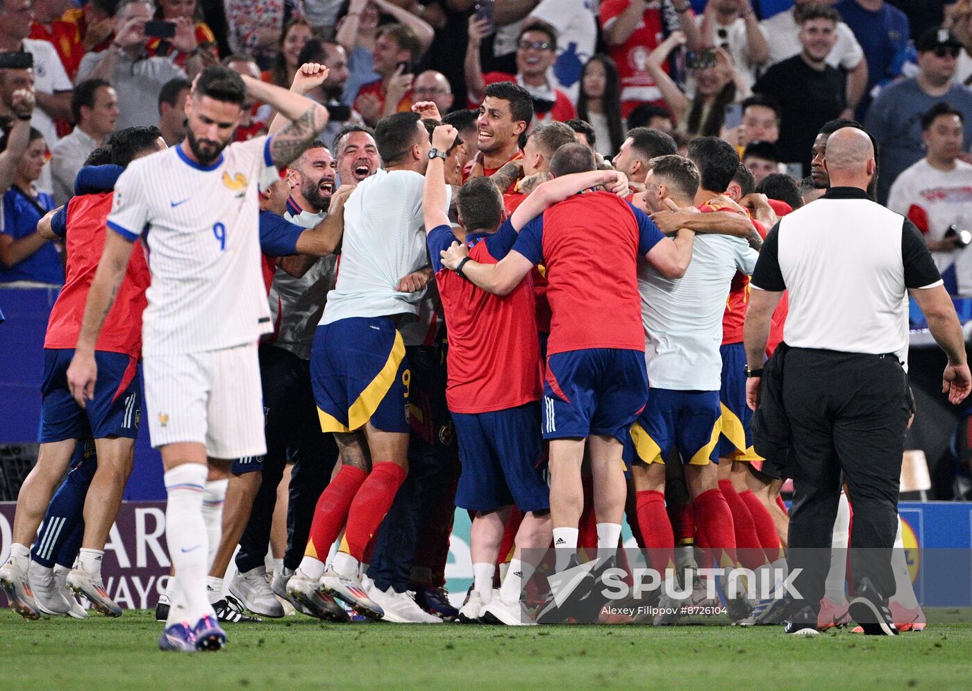 Russia Soccer Euro 2024 Spain - France