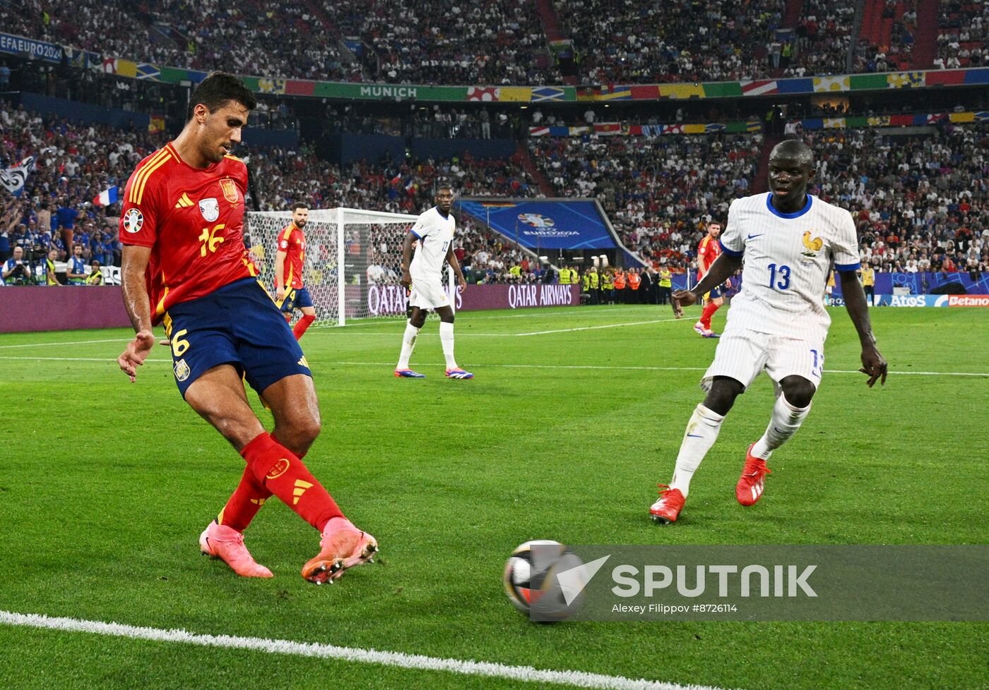 Russia Soccer Euro 2024 Spain - France