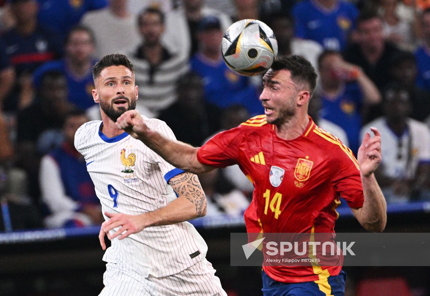 Russia Soccer Euro 2024 Spain - France