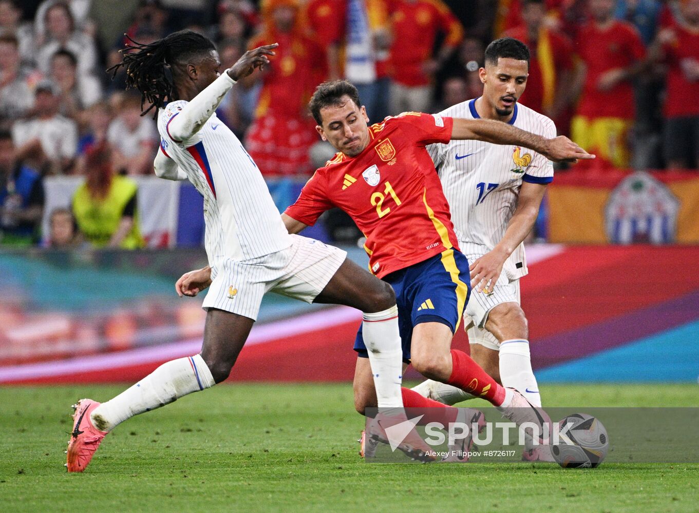 Russia Soccer Euro 2024 Spain - France