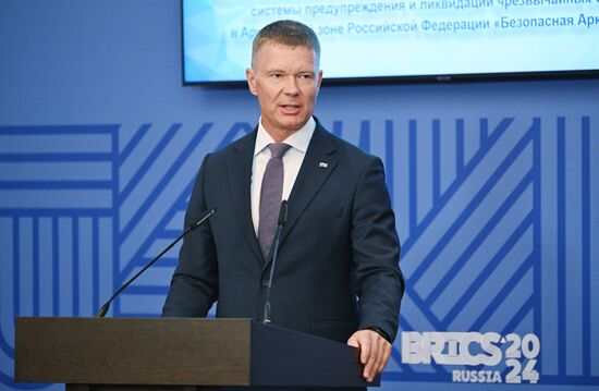 The Meeting of the Heads of BRICS Emergency Agencies in Kazan. Alexander Bondar, Director of the Department of Educational, Scientific and Technical Activity of the Russian Emergencies Ministry. Location: Russia, Republic of Tatarstan, Kazan. Author: Maksim Bogodvid/Sputnik. Meeting of the Heads of BRICS Emergency Agencies