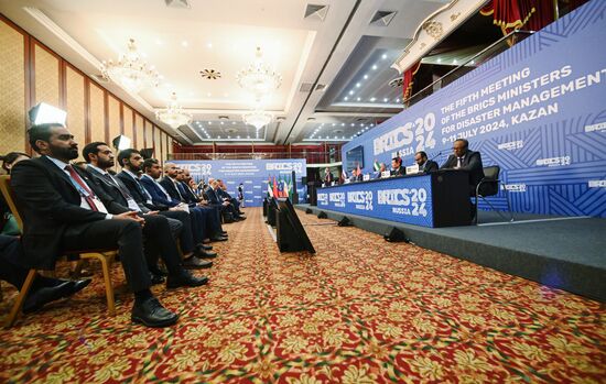 The Meeting of the Heads of BRICS Emergency Agencies in Kazan. Location: Russia, Republic of Tatarstan, Kazan. Author: Maksim Bogodvid/Sputnik. Meeting of the Heads of BRICS Emergency Agencies