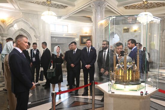 A tour of the Kul Sharif Mosque for participants in the Meeting of the Heads of BRICS Emergency Agencies. Location: Russia, Republic of Tatarstan, Kazan. Author: Mikhail Voskresenskiy. Meeting of the Heads of BRICS Emergency Agencies