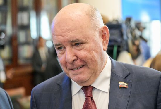 The BRICS Parliamentary Forum. Meeting, Parliamentary Changes in BRICS: Prospects of Strengthening Interparliamentary Cooperation. Grigory Karasin, Chairman of the Federation Council Committee on International Affairs. Location: Russia, St. Petersburg. Author: Alexei Danichev. 10th BRICS Parliamentary Forum