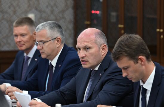 Meeting of the Heads of BRICS Emergency Agencies. Second left: Minister for Civil Defence, Emergencies and Natural Disaster Relief of the Russian Federation Alexander Kurenkov. Location: Russia, Republic of Tatarstan, Kazan. Author: Maksim Bogodvid. Meeting of the Heads of BRICS Emergency Agencies