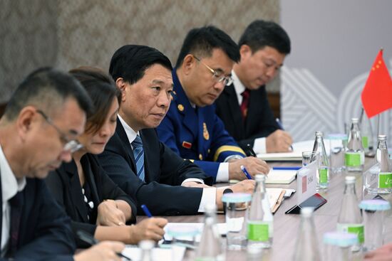 Meeting of the Heads of BRICS Emergency Agencies. Center: Wang Xiangxi, Minister of Emergency Management of China. Location: Russia, Republic of Tatarstan, Kazan. Author: Maksim Bogodvid. Meeting of the Heads of BRICS Emergency Agencies