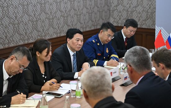 Meeting of the Heads of BRICS Emergency Agencies. Center: Wang Xiangxi, Minister of Emergency Management of China. Location: Russia, Republic of Tatarstan, Kazan. Author: Maksim Bogodvid. Meeting of the Heads of BRICS Emergency Agencies