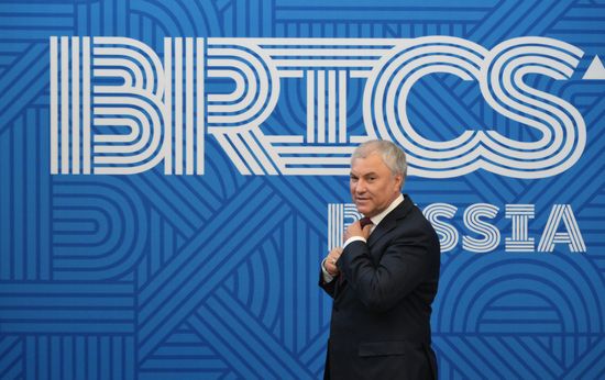 The BRICS Parliamentary Forum. Speaker of the Russian State Duma Vyacheslav Volodin. Location: Russia, St. Petersburg. Author: Alexei Danichev. 10th BRICS Parliamentary Forum