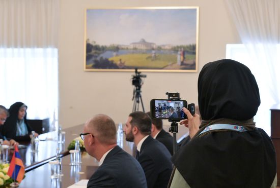 The BRICS Parliamentary Forum. Iran-Armenia bilateral meeting. Location: Russia, St. Petersburg. Author: Alexei Danichev. 10th BRICS Parliamentary Forum