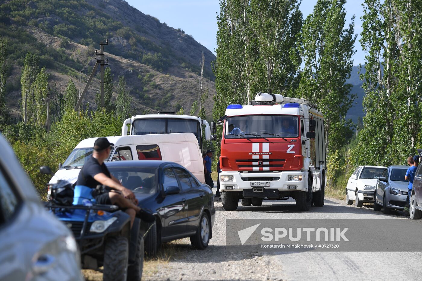 Russia Crimea Wildfire
