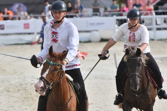 Russia Tent Pegging Competition