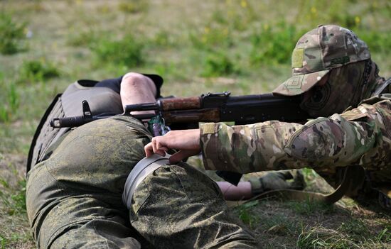 Russia Ukraine Military Operation Volunteer Corps Training