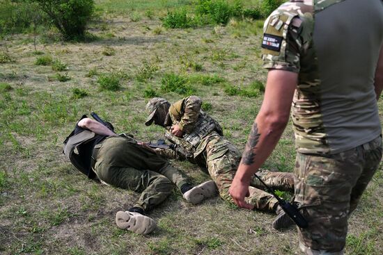 Russia Ukraine Military Operation Volunteer Corps Training