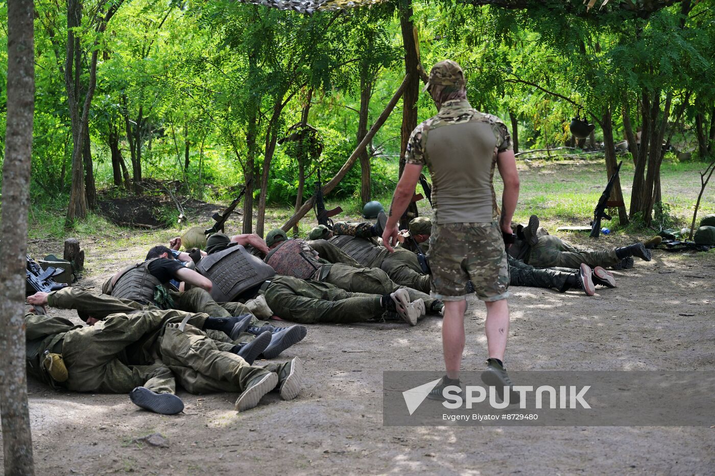 Russia Ukraine Military Operation Volunteer Corps Training