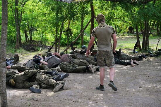 Russia Ukraine Military Operation Volunteer Corps Training