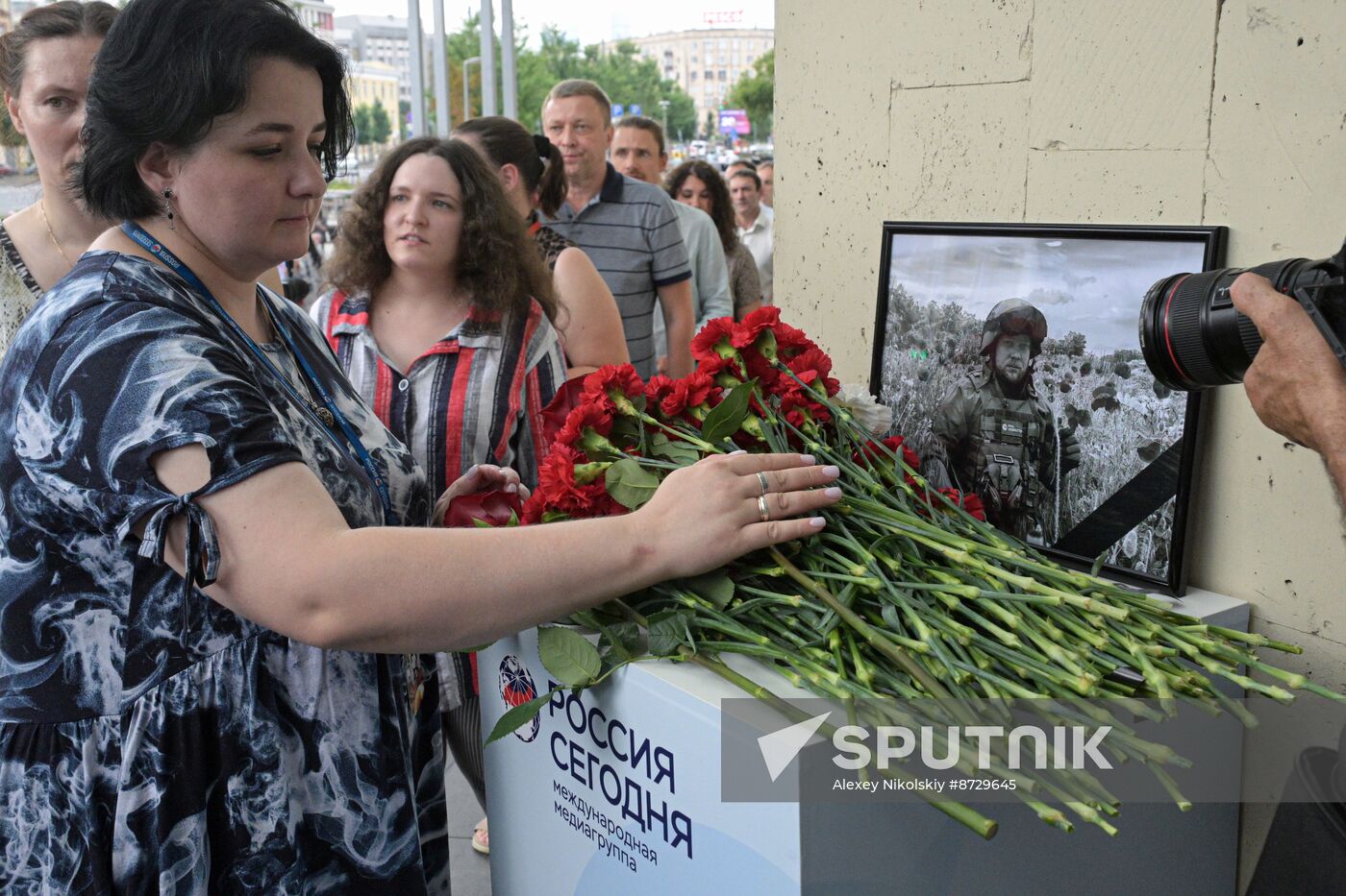 Russia Ukraine Military Operation Journalist Memorial Plaque