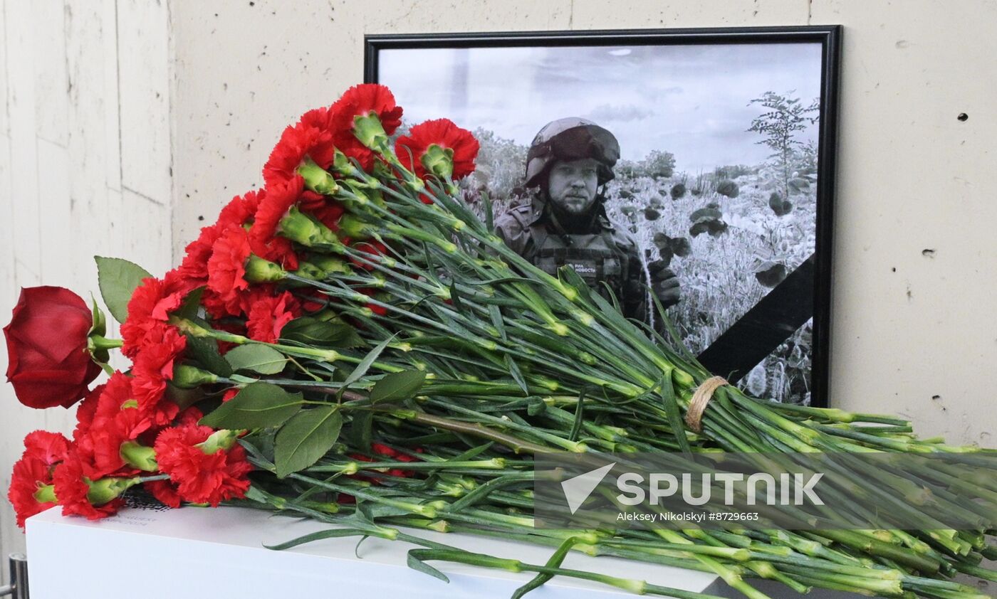 Russia Ukraine Military Operation Journalist Memorial Plaque