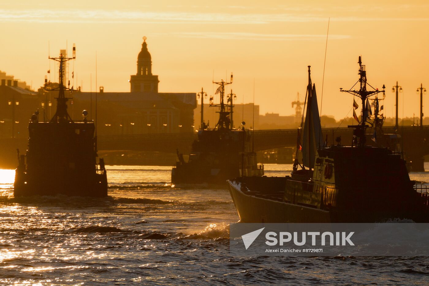 Russia Navy Day Preparations