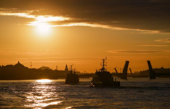 Russia Navy Day Preparations