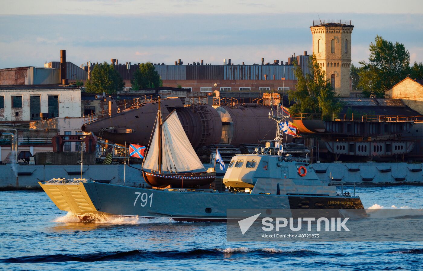 Russia Navy Day Preparations