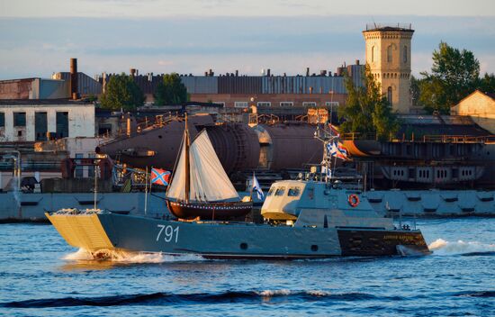 Russia Navy Day Preparations