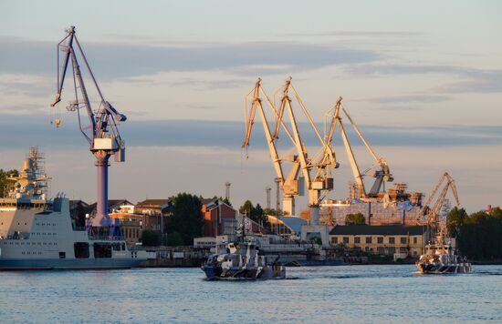 Russia Navy Day Preparations