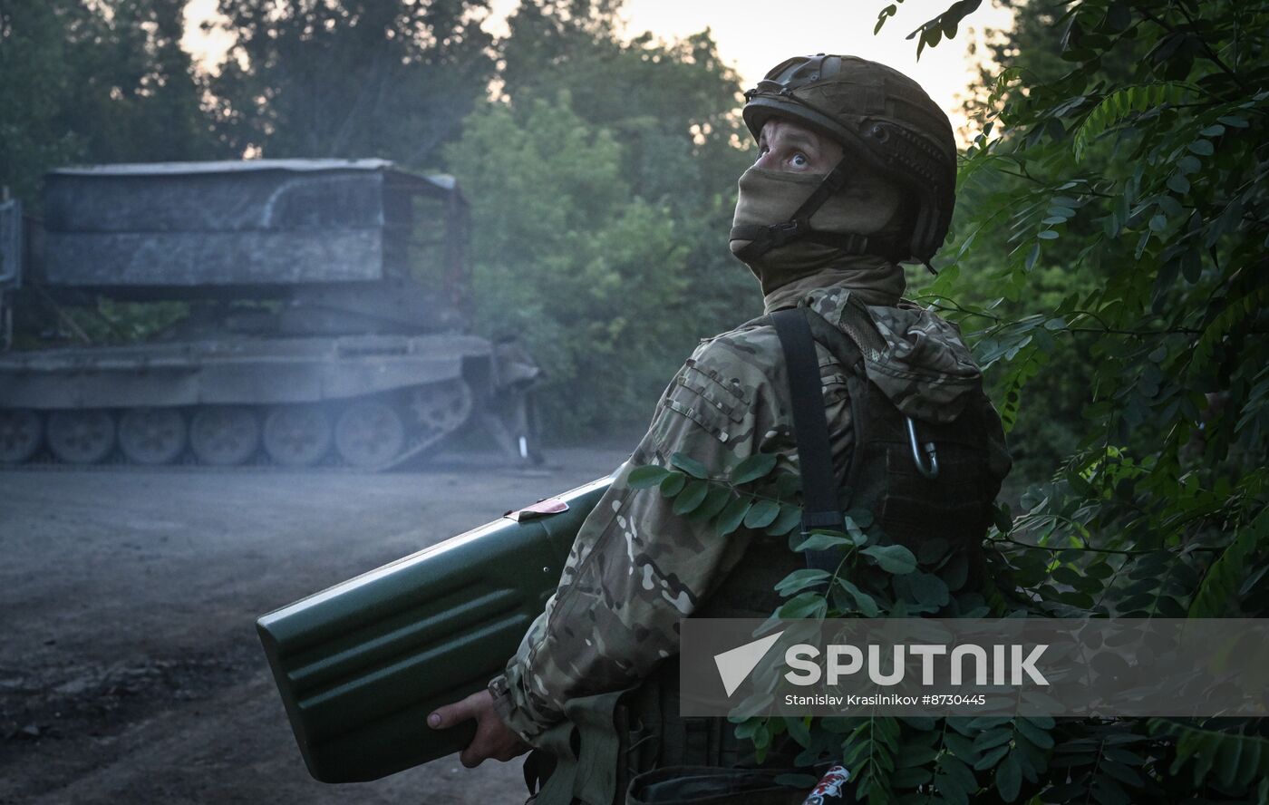 Russia Ukraine Military Operation Heavy Flamethrowers