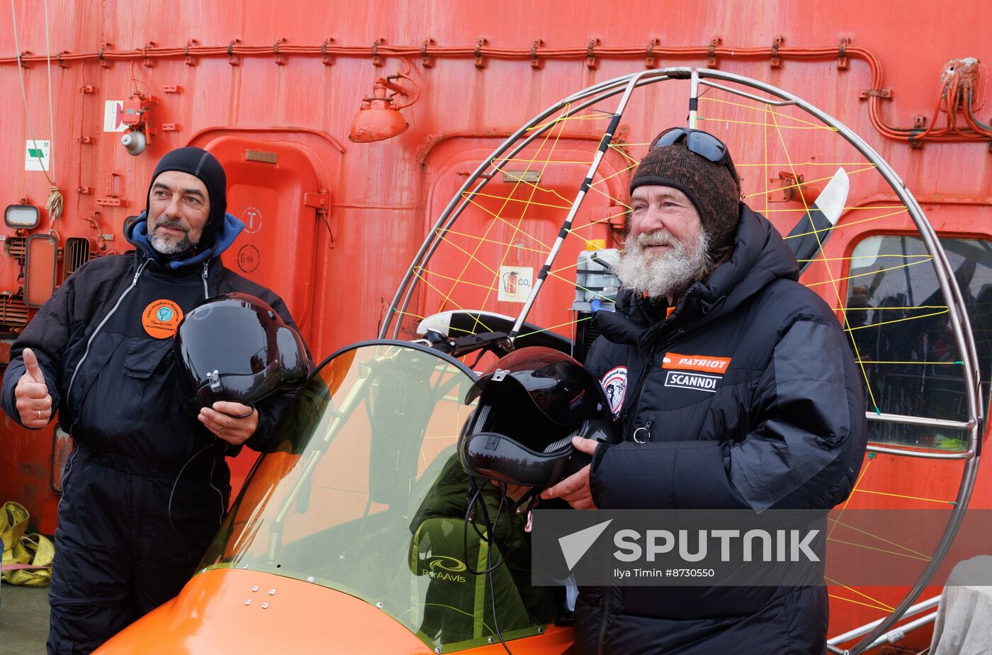 Russia North Pole Paraglider Flight