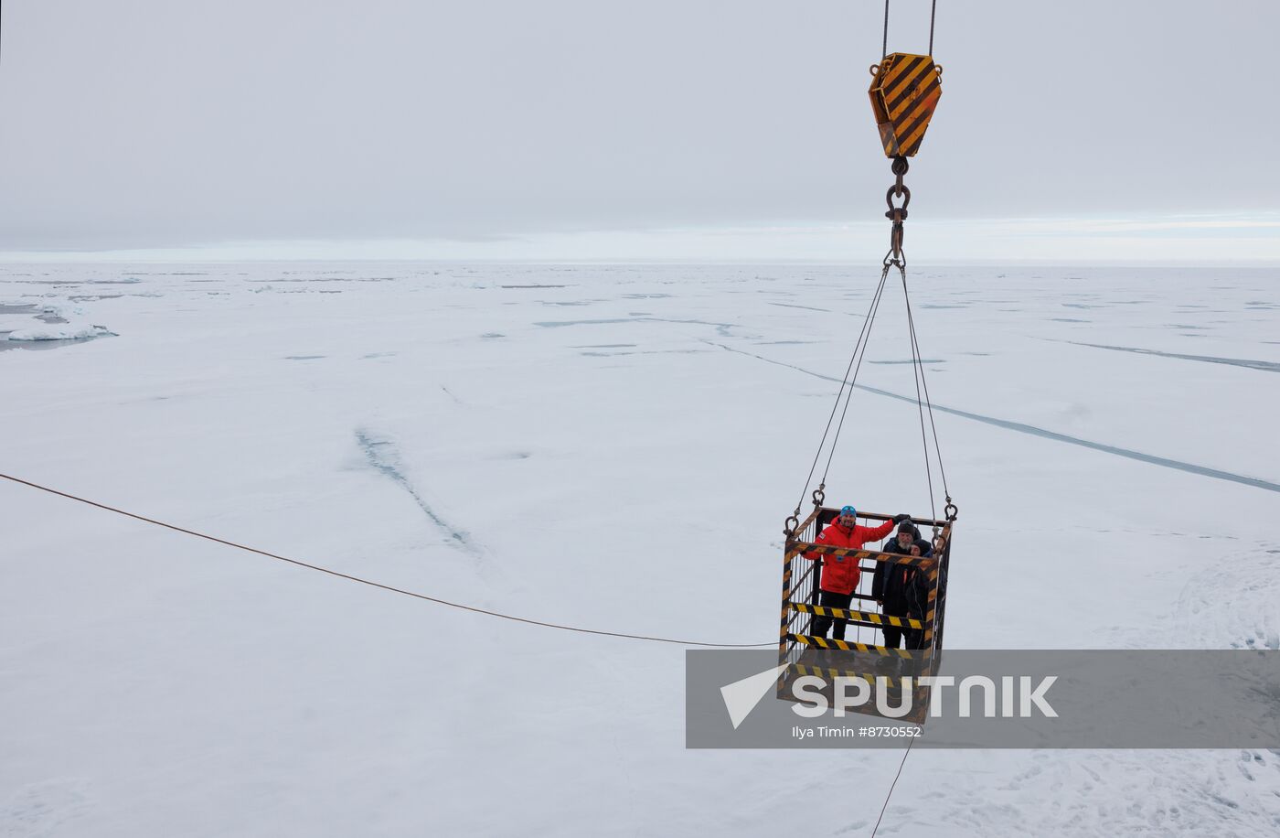 Russia North Pole Paraglider Flight