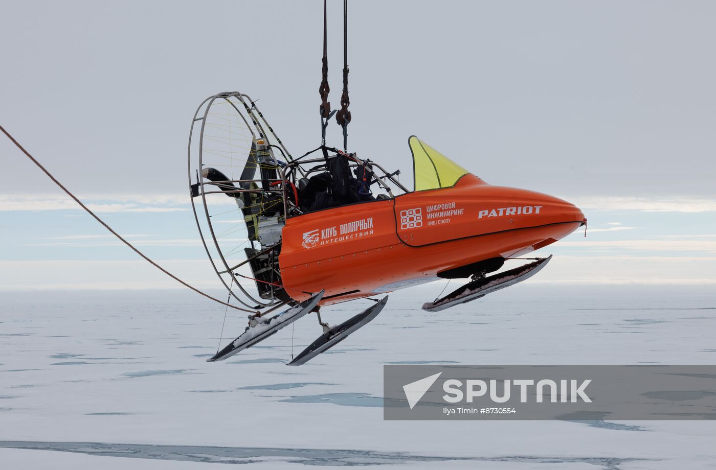 Russia North Pole Paraglider Flight