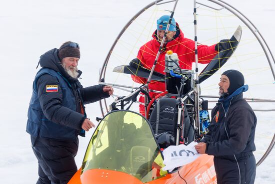 Russia North Pole Paraglider Flight