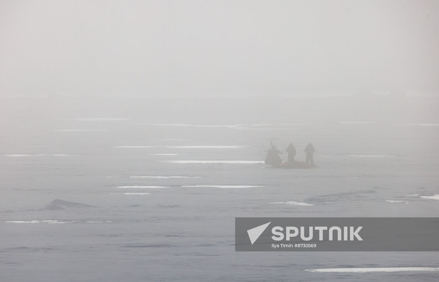 Russia North Pole Paraglider Flight