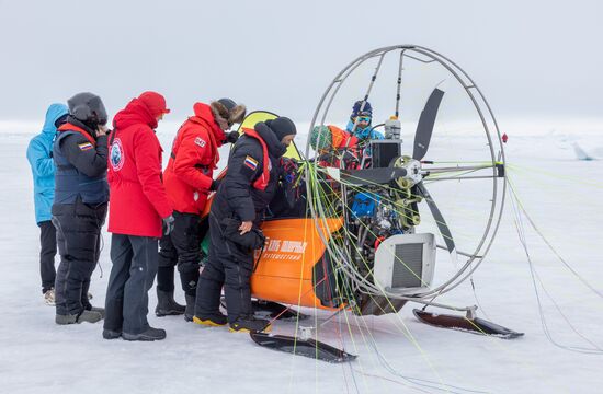 Russia North Pole Paraglider Flight