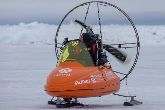 Russia North Pole Paraglider Flight