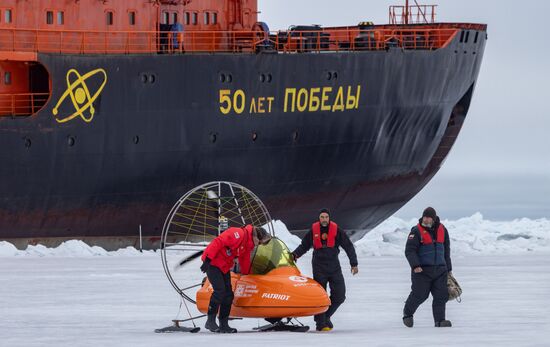 Russia North Pole Paraglider Flight