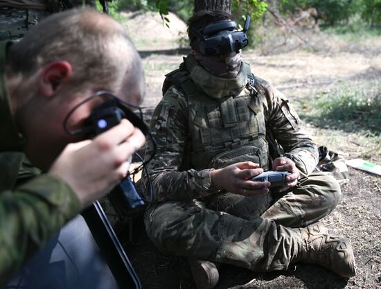 Russia Ukraine Military Operation Drone Operators Training