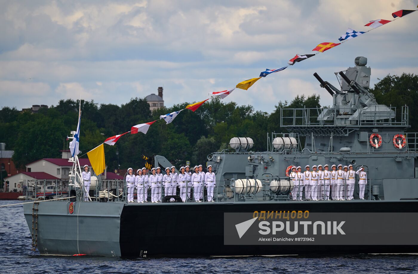 Russia Navy Day Preparations