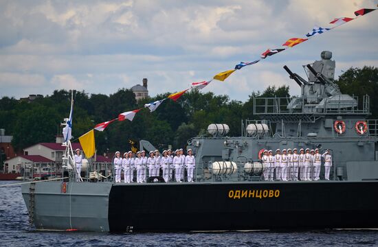 Russia Navy Day Preparations