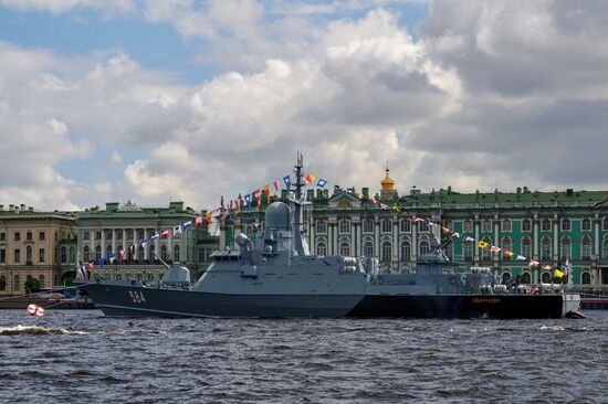 Russia Navy Day Preparations